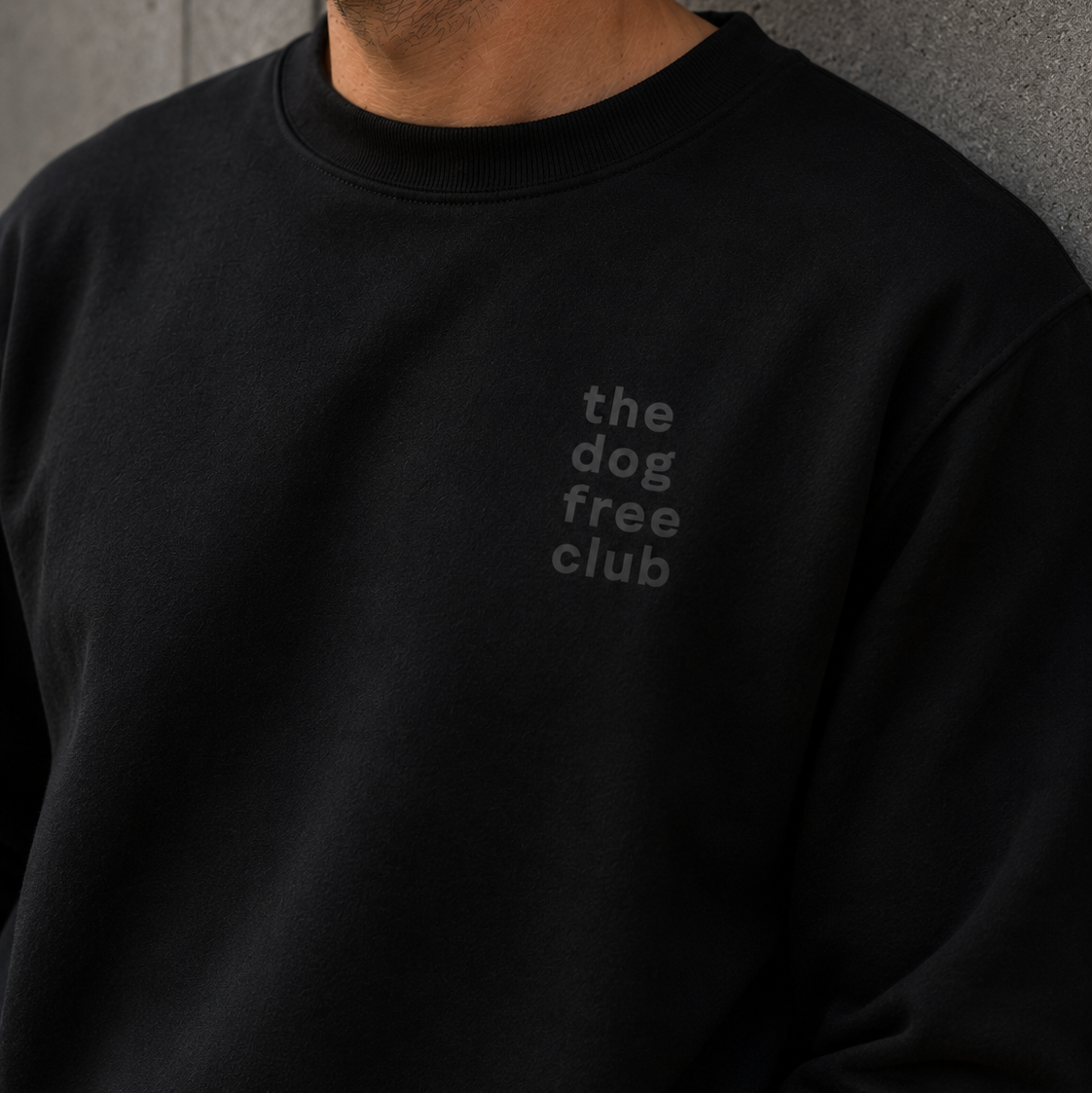 The Dog Free Club Tonal Logo Sweatshirt