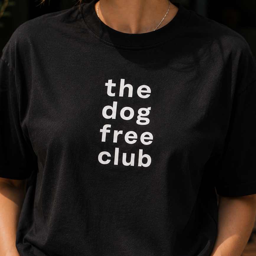The Dog Free Club Stacked Logo T-Shirt