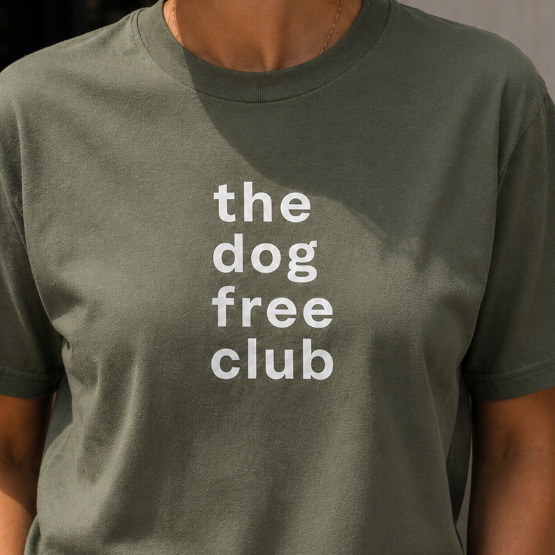 The Dog Free Club Stacked Logo T-Shirt