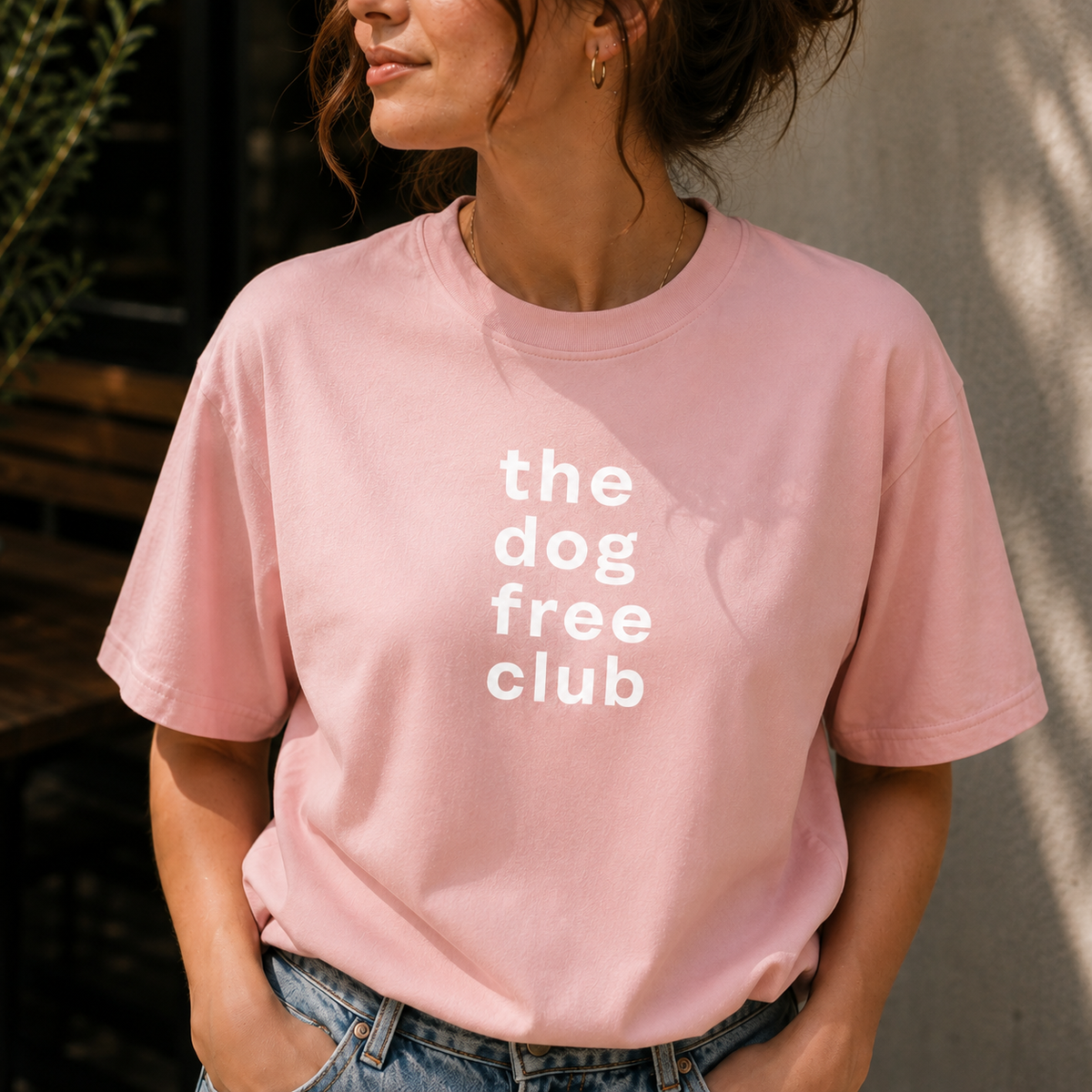 The Dog Free Club Stacked Logo T-Shirt